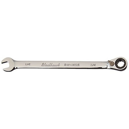 Blackhawk BW-1405 12 Point 1/4 Full Polish Combo Reversible Ratcheting Wrench
Blackhawk BW-1405 12 Point 1/4 Full Polish Combo Reversible Ratcheting Wrench