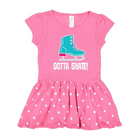 Inktastic Ice Skating Gotta Skate Gift Toddler Girl Dress
