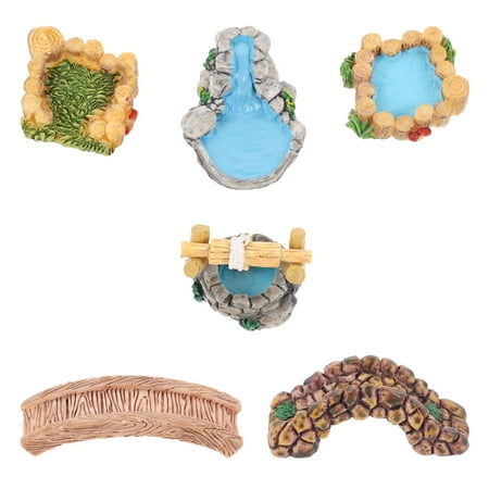 Simulated Scene Props 6Pcs Micro Landscape Adornments Decorative Resin Artware Ornaments for Home
Simulated Scene Props 6Pcs Micro Landscape Adornments Decorative Resin Artware Ornaments for Home