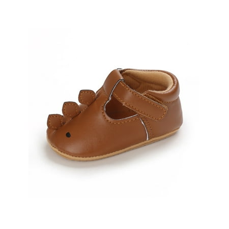 SIMANLAN Toddler Kids Crib Shoes Prewalker Flats Soft Sole Dress Shoe Infant Non-slip Newborn First Walkers Brown-Dinosaur 0-6 months
SIMANLAN Toddler Kids Crib Shoes Prewalker Flats Soft Sole Dress Shoe Infant Non-slip Newborn First Walkers Brown-Dinosaur 0-6 months