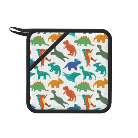 1 PCS Pot Holders for Kitchen - Heat Resistant Silicone Pot Holders with Hanging Loop Colorful dinosaur print Non Slip Oven Hot Pads Potholders for Decor Baking Cooking Kitchen
1 PCS Pot Holders for Kitchen - Heat Resistant Silicone Pot Holders with Hanging Loop Colorful dinosaur print Non Slip Oven Hot Pads Potholders for Decor Baking Cooking Kitchen