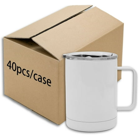 Aquaphile 40 pack 12OZ Sublimation Blanks Stainless Steel Coffee Mug with Handle
Aquaphile 40 pack 12OZ Sublimation Blanks Stainless Steel Coffee Mug with Handle