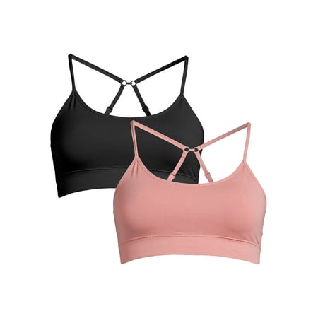 No Boundaries Juniors Seamless Convertible Cami Bras 2-Pack