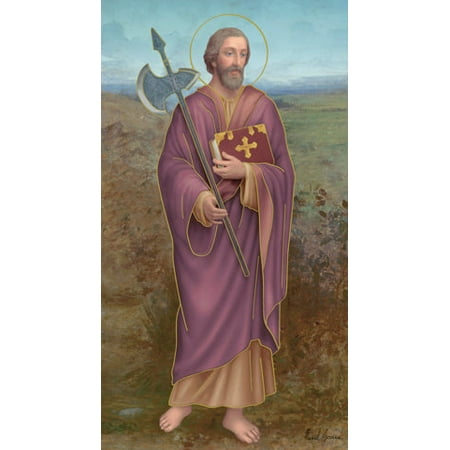 Saint Mattia Paper Catholic Prayer Holy Card with Blank Back Pack of 100
Saint Mattia Paper Catholic Prayer Holy Card with Blank Back Pack of 100