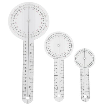 3Pcs/Set Spinals Goniometer Protractors Userful Multi-Ruler Goniometer Angle Spinal Ruler 360 Degree 180 Degree
3Pcs/Set Spinals Goniometer Protractors Userful Multi-Ruler Goniometer Angle Spinal Ruler 360 Degree 180 Degree