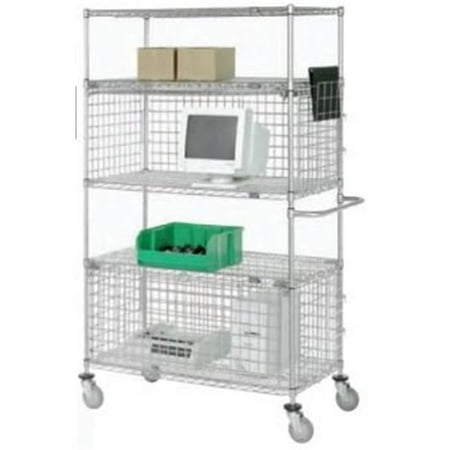 Nexel Industries S2SE1848 Two Enclosure Wire Shelf Unit Chrome - 18 x 48 x 74 inch
Nexel Industries S2SE1848 Two Enclosure Wire Shelf Unit Chrome - 18 x 48 x 74 inch