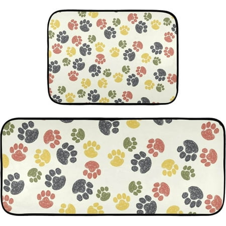 Hyjoy Cute Dog Paw 2 Pieces Kitchen Rug Cushioned Anti-Fatigue Kitchen Rugs Set for Home Office Laundry 19.7 x 27.6 +19.7 x 47.2
Hyjoy Cute Dog Paw 2 Pieces Kitchen Rug Cushioned Anti-Fatigue Kitchen Rugs Set for Home Office Laundry 19.7 x 27.6 +19.7 x 47.2