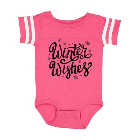 Inktastic Winter Wishes Hand Lettering in Black with Snowflakes Gift Baby Boy or Baby Girl Bodysuit
Inktastic Winter Wishes Hand Lettering in Black with Snowflakes Gift Baby Boy or Baby Girl Bodysuit