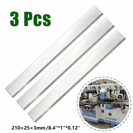 BCLONG 3pcs 8.4in 210×25×3mm HSS planer blades jointer blade for wood accurate cutting
BCLONG 3pcs 8.4in 210×25×3mm HSS planer blades jointer blade for wood accurate cutting