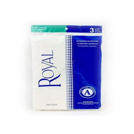 Royal / Dirt Devil Type A Metal Upright Standerd Paper Bags 3 PK # 3088147001, Royal / Dirt Devil Type A Metal Upright Standerd Paper Bags 3 PK. 3 Bags Pack By Royal Dirt Devil