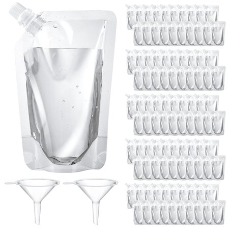 Hengguang 100Pcs Plastic Flasks 8 oz Plastic Flasks Drink Pouches for Adults Concealable Reusable Plastic Drink Flasks Travel Pouches Kit with Funnel for Women Men
Hengguang 100Pcs Plastic Flasks 8 oz Plastic Flasks Drink Pouches for Adults Concealable Reusable Plastic Drink Flasks Travel Pouches Kit with Funnel for Women Men