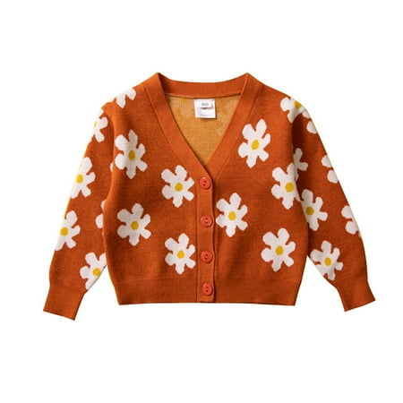 B91xZ Winer Coat For Girls Toddler Girls Sweater Kids Casual Flower Prints Button Up V Neck Knitted Cardigan Jacket Long Sleeve Two Sided Jacket White 12-24 Months
B91xZ Winer Coat For Girls Toddler Girls Sweater Kids Casual Flower Prints Button Up V Neck Knitted Cardigan Jacket Long Sleeve Two Sided Jacket White 12-24 Months