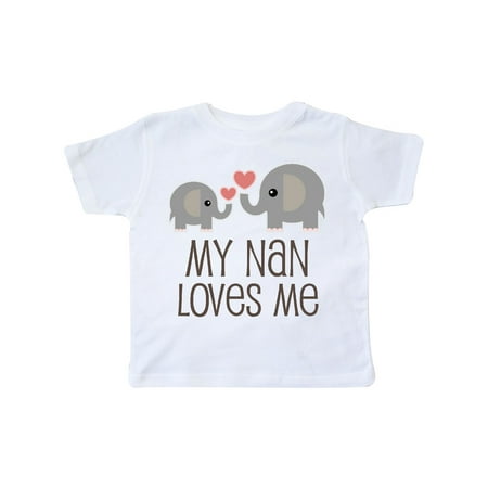 Inktastic My Nan Loves Me Grandchild Gift Toddler Boy or Toddler Girl T-Shirt