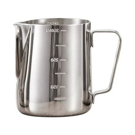 NUOLUX 350ml Measuring Cup Steaming Frothing Pitcher Stainless Steel Measuring Cup with Marking and Handle
NUOLUX 350ml Measuring Cup Steaming Frothing Pitcher Stainless Steel Measuring Cup with Marking and Handle
