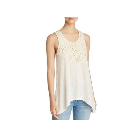 Love Scarlett Womens Lattice Applique Tank Top