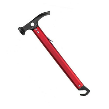 Aluminum Camping Hammer with Hook 12 Portable Lightweight Multi-Functional Tent Stake Hammer for Outdoor Red
Aluminum Camping Hammer with Hook 12 Portable Lightweight Multi-Functional Tent Stake Hammer for Outdoor Red