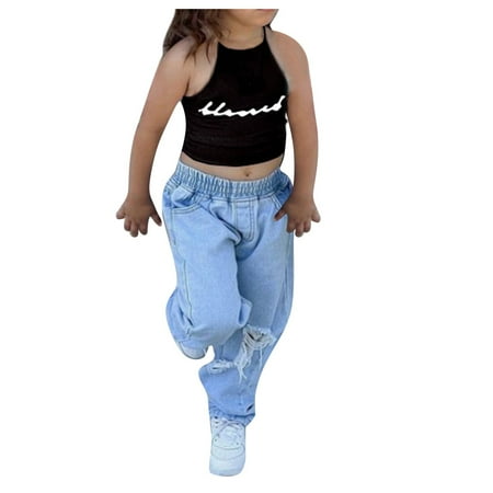 Little Girl Clothing Set Gifts Sleeveless Baby Pants Jeans Clothes Tops Outfits Girl s Vest Toddler Set Girls Tops
Little Girl Clothing Set Gifts Sleeveless Baby Pants Jeans Clothes Tops Outfits Girl s Vest Toddler Set Girls Tops
