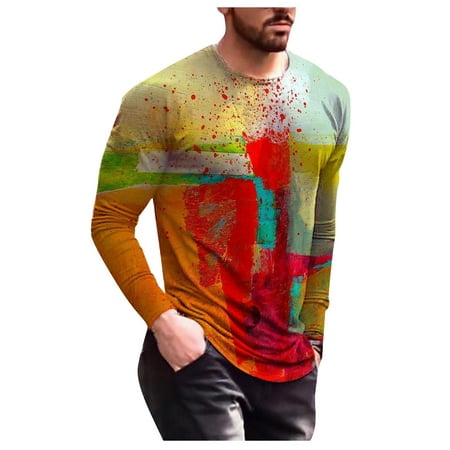 Ichuanyi Womens Fall Tops Clearance Men s Fashion Casual Print Long Sleeve Round Neck Top T-shirt
Ichuanyi Womens Fall Tops Clearance Men s Fashion Casual Print Long Sleeve Round Neck Top T-shirt