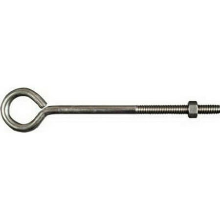 2pk National Hardware N221-671 Eye Bolt 3/8 By 8 Inch Stainless Steel