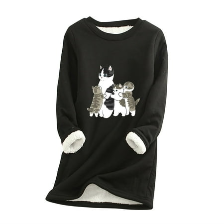 HAPIMO Rollbacks Women s Nightgowns Sleepwear Padded Fleece Long Sleeve Shirts Graphic Print Plush Warm Comfy Night Dress Loungewear Tops Black M
HAPIMO Rollbacks Women s Nightgowns Sleepwear Padded Fleece Long Sleeve Shirts Graphic Print Plush Warm Comfy Night Dress Loungewear Tops Black M