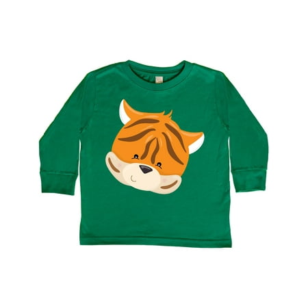 Inktastic Cute Tiger Head Gift Toddler Boy or Toddler Girl Long Sleeve T-Shirt