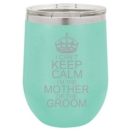 12 oz Double Wall Vacuum Insulated Stainless Steel Stemless Wine Tumbler Glass Coffee Travel Mug With Lid I Can t Keep Calm I m The Mother Of The Groom (Teal)
12 oz Double Wall Vacuum Insulated Stainless Steel Stemless Wine Tumbler Glass Coffee Travel Mug With Lid I Can t Keep Calm I m The Mother Of The Groom (Teal)