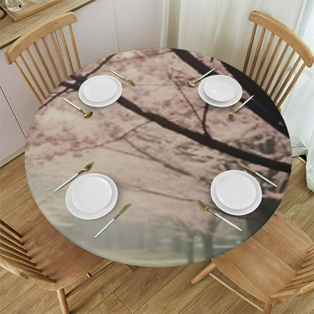 HAOXIT Flower Pink Print Round Tablecloth Waterproof & Stain Resistant Elastic Tablecloths for Round Tables Table Cloth Round for Kitchen and Dining Room Fits for Round table 38-42
HAOXIT Flower Pink Print Round Tablecloth Waterproof & Stain Resistant Elastic Tablecloths for Round Tables Table Cloth Round for Kitchen and Dining Room Fits for Round table 38-42