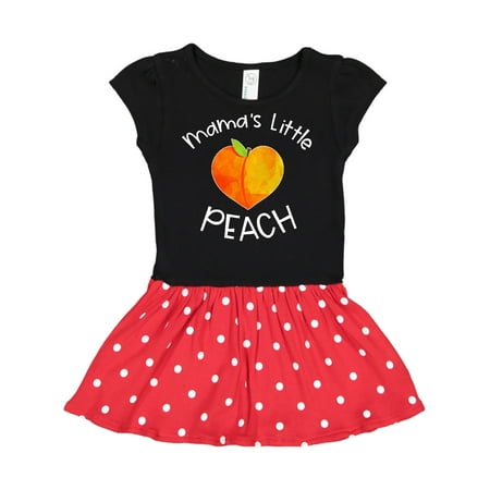 Inktastic Mama s Little Peach Cute Peach Heart Gift Toddler Girl Dress