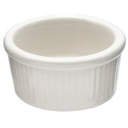 4 oz. Fluted White China Ramekin Dozen