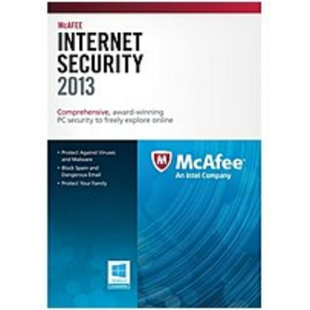 McAfee MIS13EMB1RAA Internet Security 2013 - 1 PC (Refurbished)