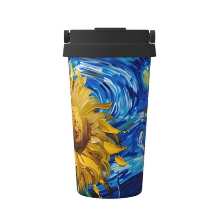Susaid Whimsical Sunflowers Night Sky Print Coffee Travel Mug Insulated Coffee Mug with Lid Leakproof Coffee Thermos Coffee Tumbler for Hot&Cold Drinks
Susaid Whimsical Sunflowers Night Sky Print Coffee Travel Mug Insulated Coffee Mug with Lid Leakproof Coffee Thermos Coffee Tumbler for Hot&Cold Drinks