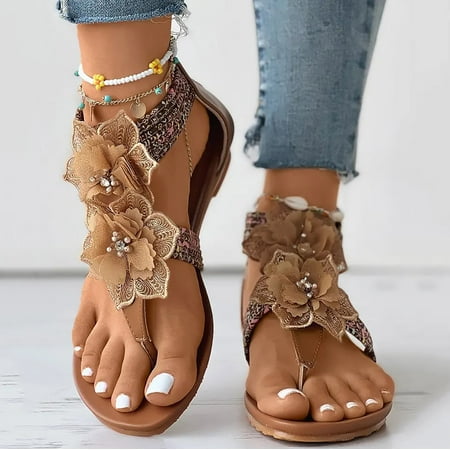 Mishuowoti sandals for women 2023 Womens Wedges Shoes Back Zipper Casual Bohemian Sandals Floral Pattern Toe Post Boho Beach Sandals
Mishuowoti sandals for women 2023 Womens Wedges Shoes Back Zipper Casual Bohemian Sandals Floral Pattern Toe Post Boho Beach Sandals