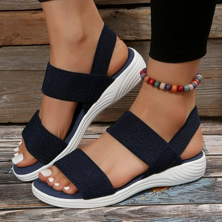 FAKKDUK Summer Sandals for Women 2023 Comfortable Women Comfy Orthotic Sandal Anti-Slip Breathable Arch Support Platform Wedge Sandal Low Wedge Sandals For Women 8.5&Navy
FAKKDUK Summer Sandals for Women 2023 Comfortable Women Comfy Orthotic Sandal Anti-Slip Breathable Arch Support Platform Wedge Sandal Low Wedge Sandals For Women 8.5&Navy