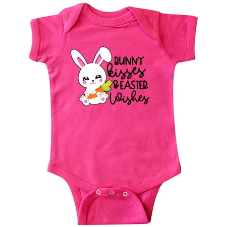 Inktastic Easter Bunny Kisses and Easter Wishes in Pink Gift Baby Girl Bodysuit