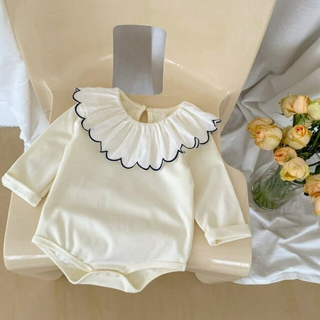 DanceeMangoo New Spring Baby Long Sleeve Bodysuit Lace Collar Infant Girl Princess Jumpsuit Candy Color Baby Cotton Clothes
DanceeMangoo New Spring Baby Long Sleeve Bodysuit Lace Collar Infant Girl Princess Jumpsuit Candy Color Baby Cotton Clothes