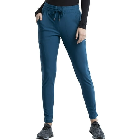 Cherokee Form Women s Scrubs Pant Mid Rise Tapered Leg Drawstring CK095