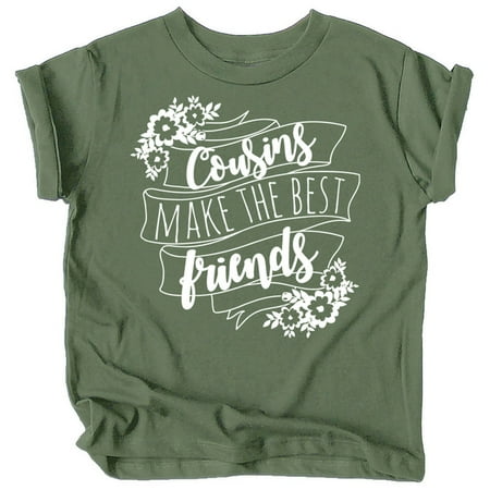 Cousins Make The Best Friends Flower Banner T-Shirts and Bodysuits for Matching Girl Cousins White on Military Green Shirt 18 Months
Cousins Make The Best Friends Flower Banner T-Shirts and Bodysuits for Matching Girl Cousins White on Military Green Shirt 18 Months