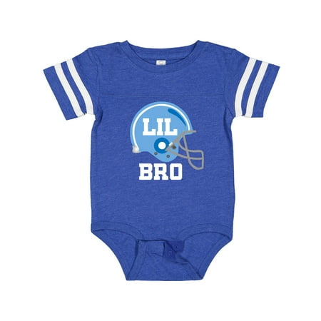 Inktastic Little Bro Football Brother Gift Baby Boy Bodysuit
