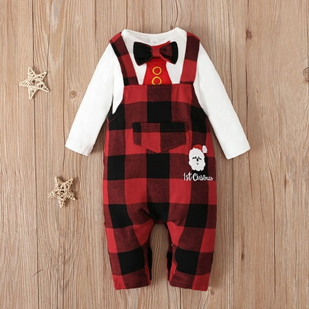 DAETIROS Silky Newborn Baby Girls Boys Christmas Long Sleeve Prevalent Plaid Daily Soft Rompers White
DAETIROS Silky Newborn Baby Girls Boys Christmas Long Sleeve Prevalent Plaid Daily Soft Rompers White