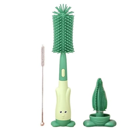 Foaenda Baby Bottle Cleaning Brush Kit | 3 in 1 Multi Functional Silicone Bottle Cleaning Brush with Stand | Rotating Grand Kitchen Cleaning Brush
Foaenda Baby Bottle Cleaning Brush Kit | 3 in 1 Multi Functional Silicone Bottle Cleaning Brush with Stand | Rotating Grand Kitchen Cleaning Brush