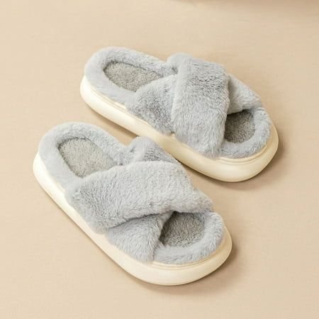 LAKIDAY Womens Slippers Fluffy Slippers Ultra Comfy Open Toe House Slippers Memory Foam Non-slip Indoor Outdoor Slippers Fuzzy Slippers Soft Thick Sole
LAKIDAY Womens Slippers Fluffy Slippers Ultra Comfy Open Toe House Slippers Memory Foam Non-slip Indoor Outdoor Slippers Fuzzy Slippers Soft Thick Sole
