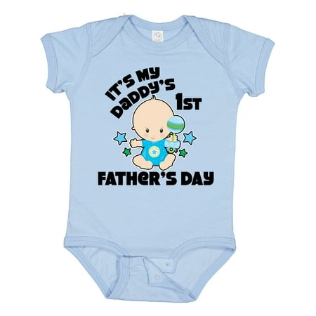 Inktastic Its My Daddys 1st Fathers Day with Baby and Stars Gift Baby Boy or Baby Girl Bodysuit
Inktastic Its My Daddys 1st Fathers Day with Baby and Stars Gift Baby Boy or Baby Girl Bodysuit