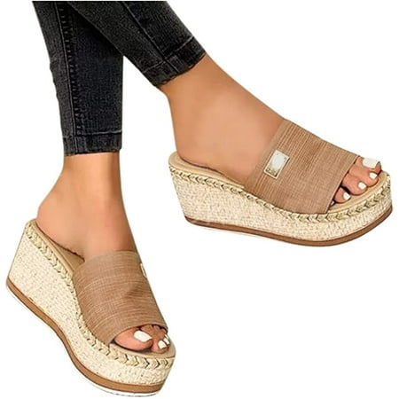 Platform Slip on Espadrille Sandals for Women Wedges Slides Bohemia Sandals Flatform Open Toe Beach Sandals
Platform Slip on Espadrille Sandals for Women Wedges Slides Bohemia Sandals Flatform Open Toe Beach Sandals