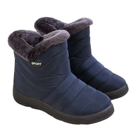 huanledash Women Winter Waterproof Plush Lining Warm Ankle Snow Boots Outdoor Walking Shoes
huanledash Women Winter Waterproof Plush Lining Warm Ankle Snow Boots Outdoor Walking Shoes