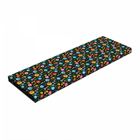 Garden Art Bench Pad Colorful Floral Arrangement of Blossoming Petals Traditional Russian Pattern HR Foam Cushion with Decorative Fabric Cover 45 x 15 x 2 Multicolor by Ambesonne
Garden Art Bench Pad Colorful Floral Arrangement of Blossoming Petals Traditional Russian Pattern HR Foam Cushion with Decorative Fabric Cover 45 x 15 x 2 Multicolor by Ambesonne
