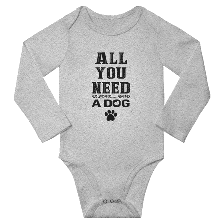 All You Need Is Love And A Dog Cute Baby Long Sleeve Bodysuit for Boy Girl (Gray 6M)
All You Need Is Love And A Dog Cute Baby Long Sleeve Bodysuit for Boy Girl (Gray 6M)