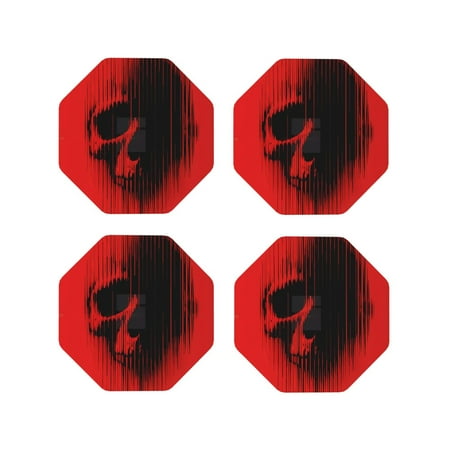 Honeii Minimalist Skull Red Print Leather Coaster Set of 4 Ideal for Safeguarding Your Furniture from Drinks Spills and Effortless Cleanup-Octagon
Honeii Minimalist Skull Red Print Leather Coaster Set of 4 Ideal for Safeguarding Your Furniture from Drinks Spills and Effortless Cleanup-Octagon