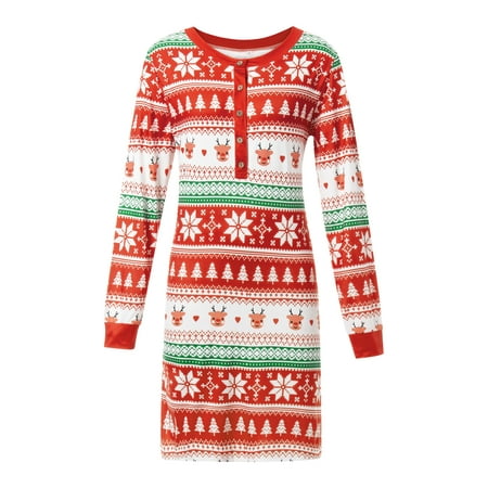 Binpure Parent-child Christmas Pajamas Cartoon Pattern Family Clothing