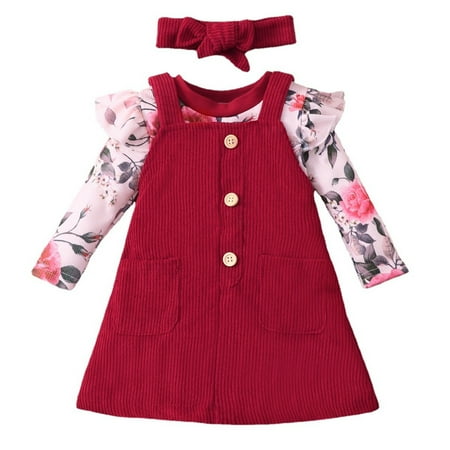 Jdefeg Its A Girl Clothes Kids Baby Girls Long Ruffled Sleeve Floral Print Romper Bodysuit Tops Solid Ribbed Suspender Skirt Outfits Set 2Pcs Cute Baby Stuff Polyester Red 3M
Jdefeg Its A Girl Clothes Kids Baby Girls Long Ruffled Sleeve Floral Print Romper Bodysuit Tops Solid Ribbed Suspender Skirt Outfits Set 2Pcs Cute Baby Stuff Polyester Red 3M