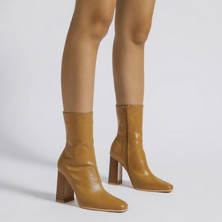Womens Boots Chunky High Heel Pointed Toe Boot Faux Leather Slip On Side Zipper Ankle Boots
Womens Boots Chunky High Heel Pointed Toe Boot Faux Leather Slip On Side Zipper Ankle Boots